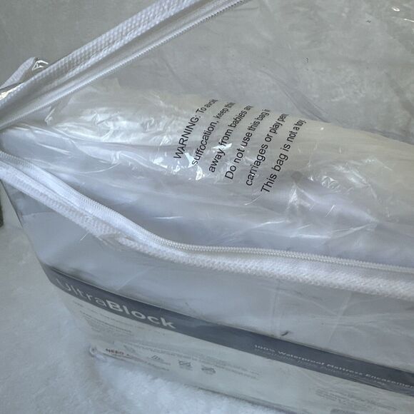 Twin Size UltraBlock Zippered Mattress Protector Waterproof Cover Encasement - Picture 6 of 8